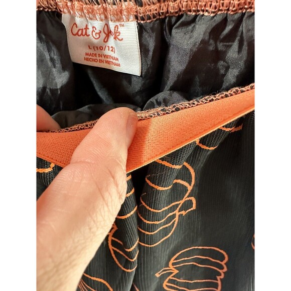 Cat And Jack Pumpkin 🎃 Tulle Lined Skirt Size 10 12 - Picture 3 of 3
